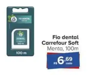 Carrefour Fio dental Carrefour Soft Menta, 100m oferta