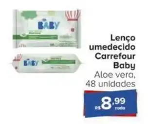Carrefour Lenço umedecido Carrefour Baby Aloe vera, 48 unidades oferta