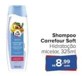 Carrefour Shampoo Carrefour Soft Hidratação micelar, 325ml oferta