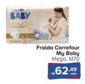 Carrefour Fralda Carrefour My Baby Mega, M70 oferta