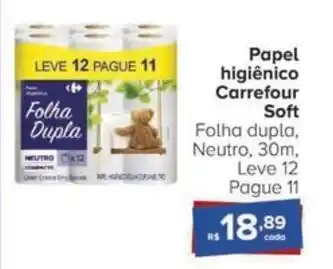 Carrefour Papel higiênico Carrefour Soft oferta