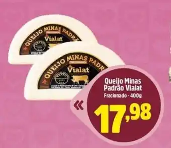 Queijo Minas Padrão Vialat Fracionado - 400g