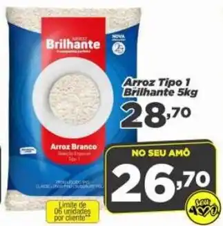 Amarelinha supermercados Arroz Tipo 1 Brilhante 5kg oferta