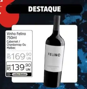 Supermercado Dalben Vinho Felino 750ml oferta