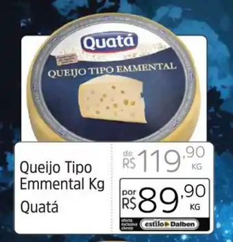 Supermercado Dalben Queijo Tipo Emmental Kg oferta