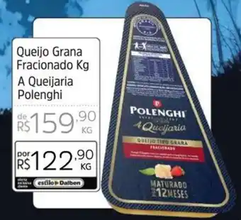 Supermercado Dalben Queijo Grana Fracionado Kg oferta