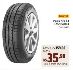 Pneu Aro 14 175/65/R14 Cód: 43420