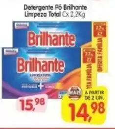 Cercadão Detergente po Brilhante Limpeza Total Cx 2.2kg oferta