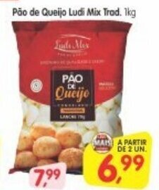 Cercadão Pao de Queijo Ludi Mix Trad. 1kg oferta