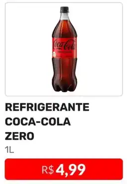 REFRIGERANTE COCA-COLA ZERO 1L
