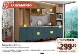 Deltasul Cozinha Anne 6 Peças oferta