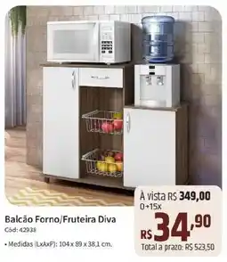 Deltasul Balcão Forno/Fruteira Diva oferta