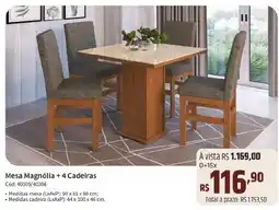 Deltasul Mesa Magnólia + 4 Cadeiras oferta