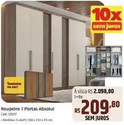 Deltasul Roupeiro 7 Portas Absolut Cód: 13507 oferta