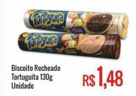 Biscoito recheado tortuguita 130g