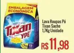 Mart Minas Lava roupas pó tixan sache 1,7kg oferta