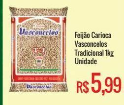Mart Minas Feijão carioca vasconcelos tradicional 1kg oferta