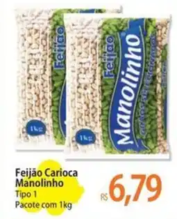 Atacadão Feijão Carioca Manolinho Tipo 1 Pacote com 1kg oferta