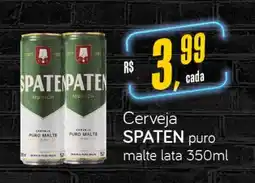 Cometa Supermercados Cerveja SPATEN puro malte lata 350ml oferta