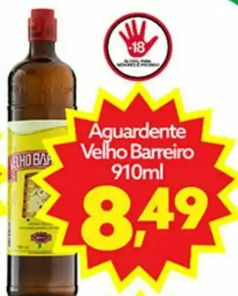 Raiz Superatacado Aguardente velho barreiro 910 ml oferta