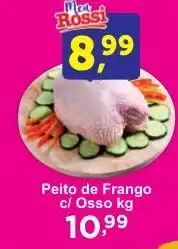 Rossi Supermercado Peito de Frango c/ Osso kg oferta