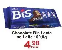 Rossi Supermercado Chocolate Bis Lacta ao Leite 100,8g oferta