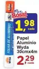 Rossi Supermercado Papel Alumínio Wyda 30cmx4m oferta