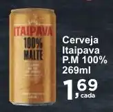 Rossi Supermercado Cerveja Itaipava P.M 100% 269ml oferta