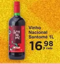 Rossi Supermercado Vinho Nacional Santomé 1L oferta