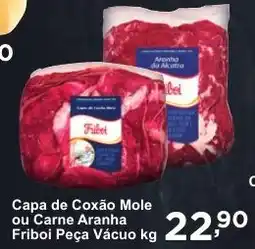 Rossi Supermercado Capa de Coxão Mole ou Carne Aranha Friboi Peça Vácuo kg oferta