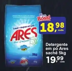 Rossi Supermercado Detergente em pó Ares sachê 5kg oferta