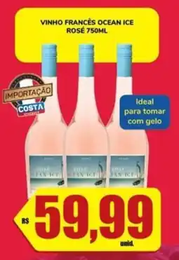 VINHO FRANCÈS OCEAN ICE ROSÉ 750ML