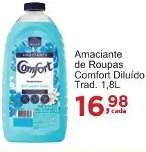 Rossi Supermercado Amaciante de Roupas Comfort Diluído Trad. 1,8L oferta