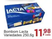 Rossi Supermercado Bombom Lacta variedades 250.6g oferta