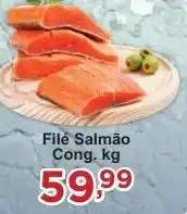 Rossi Supermercado Filé Salmão Cong. kg oferta