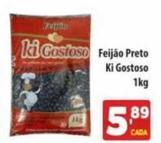 Diano supermercado Feijao Preto Ki Gostoso 1kg oferta