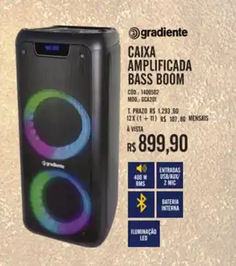 Gradiente Caixa Amplificada Bass Boom