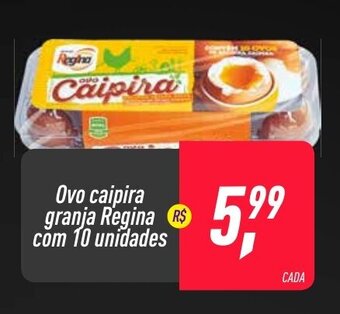 Frangolândia Ovo caipira granja Regina com 10 unidades oferta