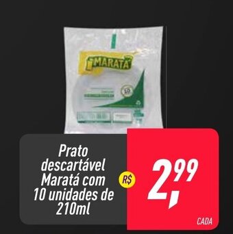 Frangolândia Prato Descartavel Marata com 10 unidades de 210ml oferta