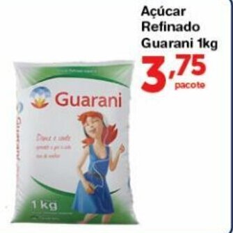 Acucar refinado Guarani 1kg