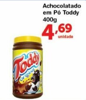 Roldão Achocolatado em po Toddy 400g oferta