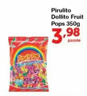 Pirulito Dollito Fruit Pops 350g
