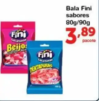 Roldão Bala Fini sabores 80g/90g oferta