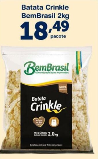 Roldão Batata Crinkle Bem Brasil 2kg oferta