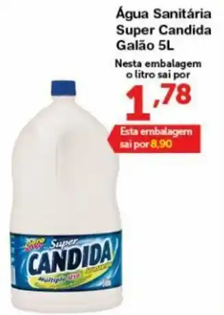 Agua Sanitaria Super Candida Galao 5L