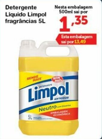 Roldão Detergente Liquido Limpol Fragrancias 500ml oferta