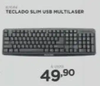 Benoit Teclado Slim USB Multilaser oferta