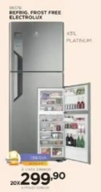 Benoit Refrig. Frost Free Electrolux 431L oferta