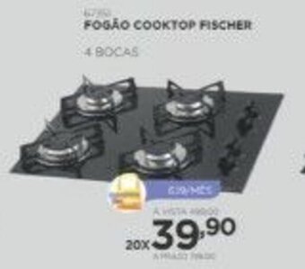 Benoit Fogao Cooktop Fischer - 4 Bocas oferta