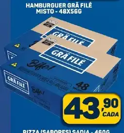 Dom Atacadista HAMBURGUER GRÅ FILÉ MISTO-48X56G oferta